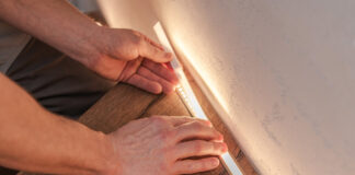 led na schodach